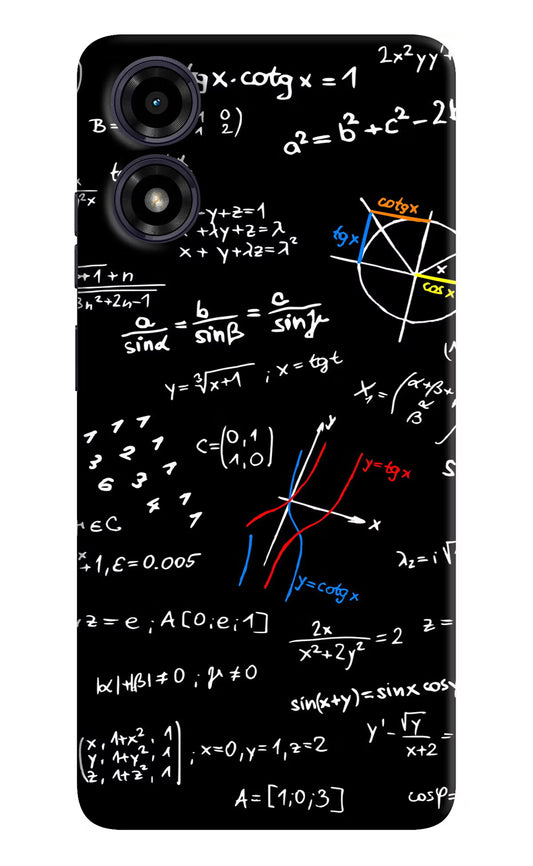 Mathematics Formula Moto G04 Hard Case Back Cover by Casekaro