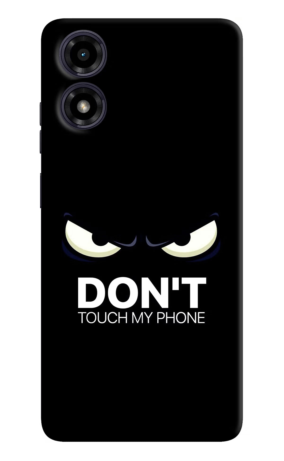 Don'T Touch My Phone Moto G04 Hard Case Back Cover by Casekaro