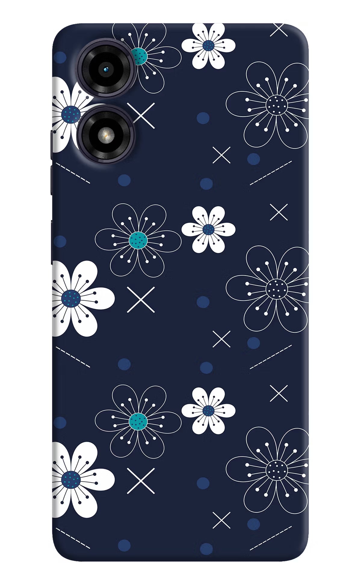 Flowers Moto G04 Hard Case Back Cover by Casekaro