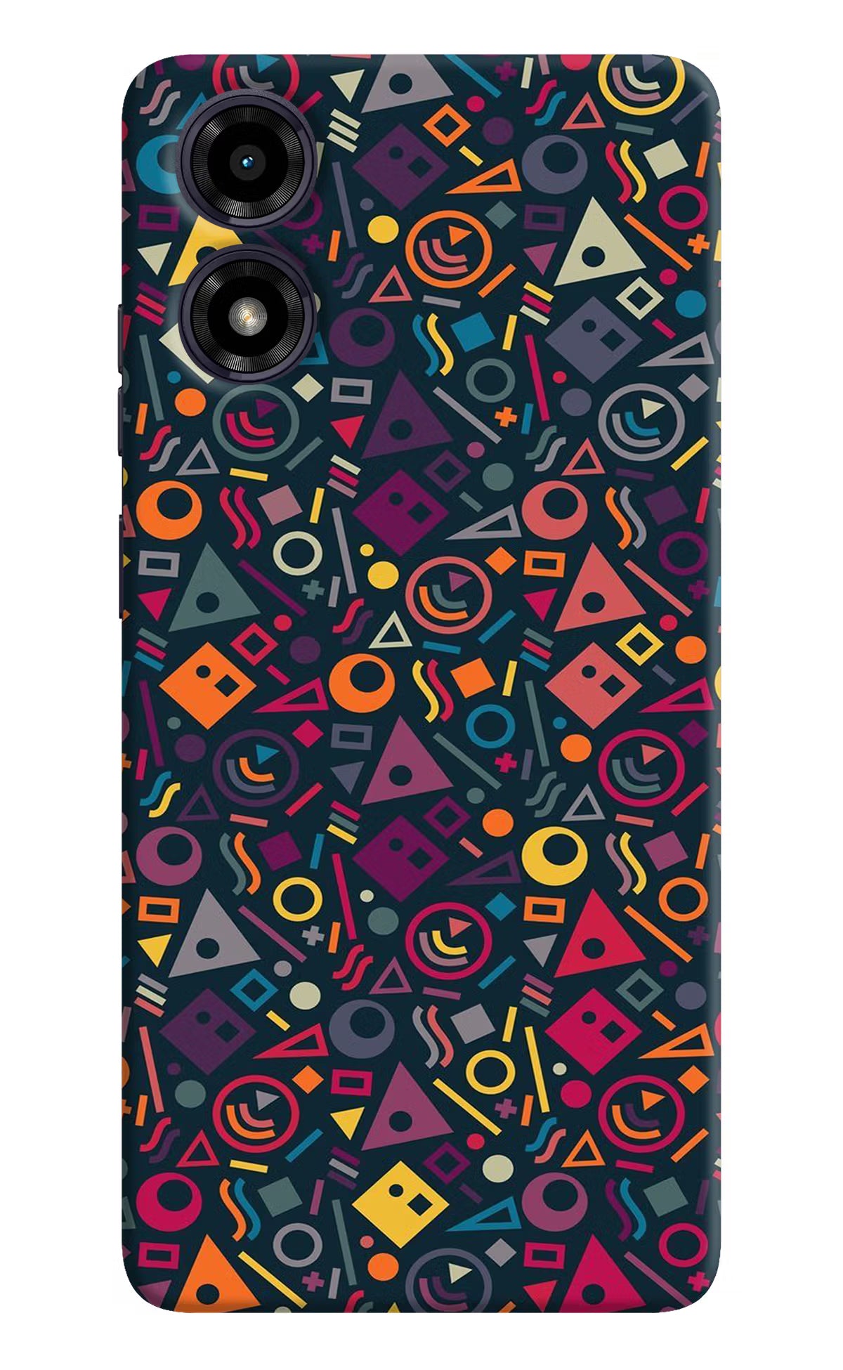 Geometric Abstract Moto G04 Hard Case Back Cover by Casekaro