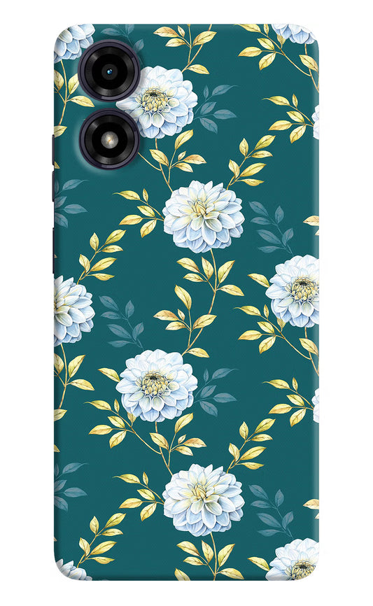 Flowers Moto G04 Hard Case Back Cover by Casekaro