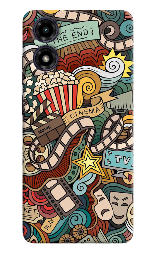 Cinema Abstract Moto G04 Hard Case Back Cover by Casekaro