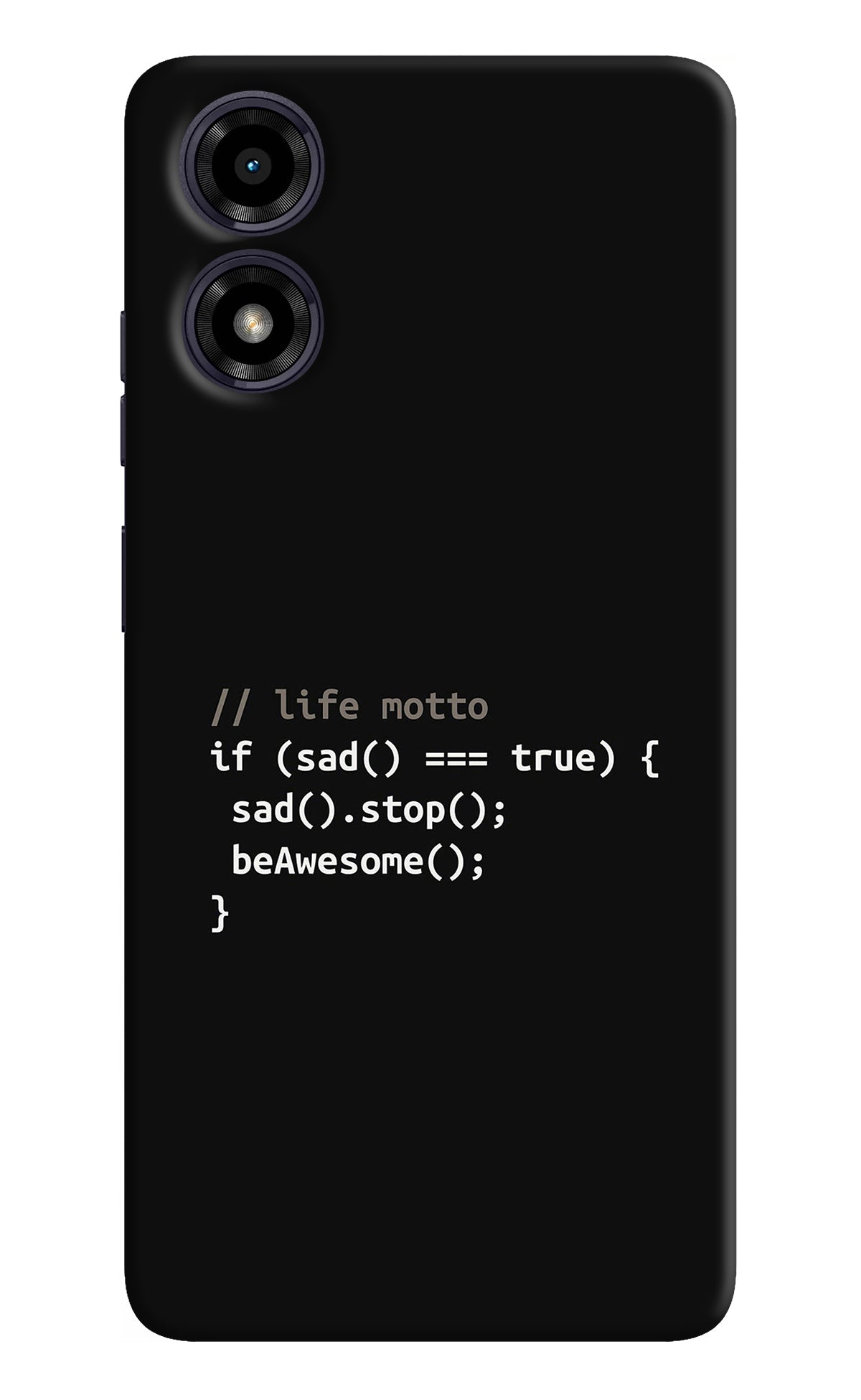 Life Motto Code Moto G04 Back Cover