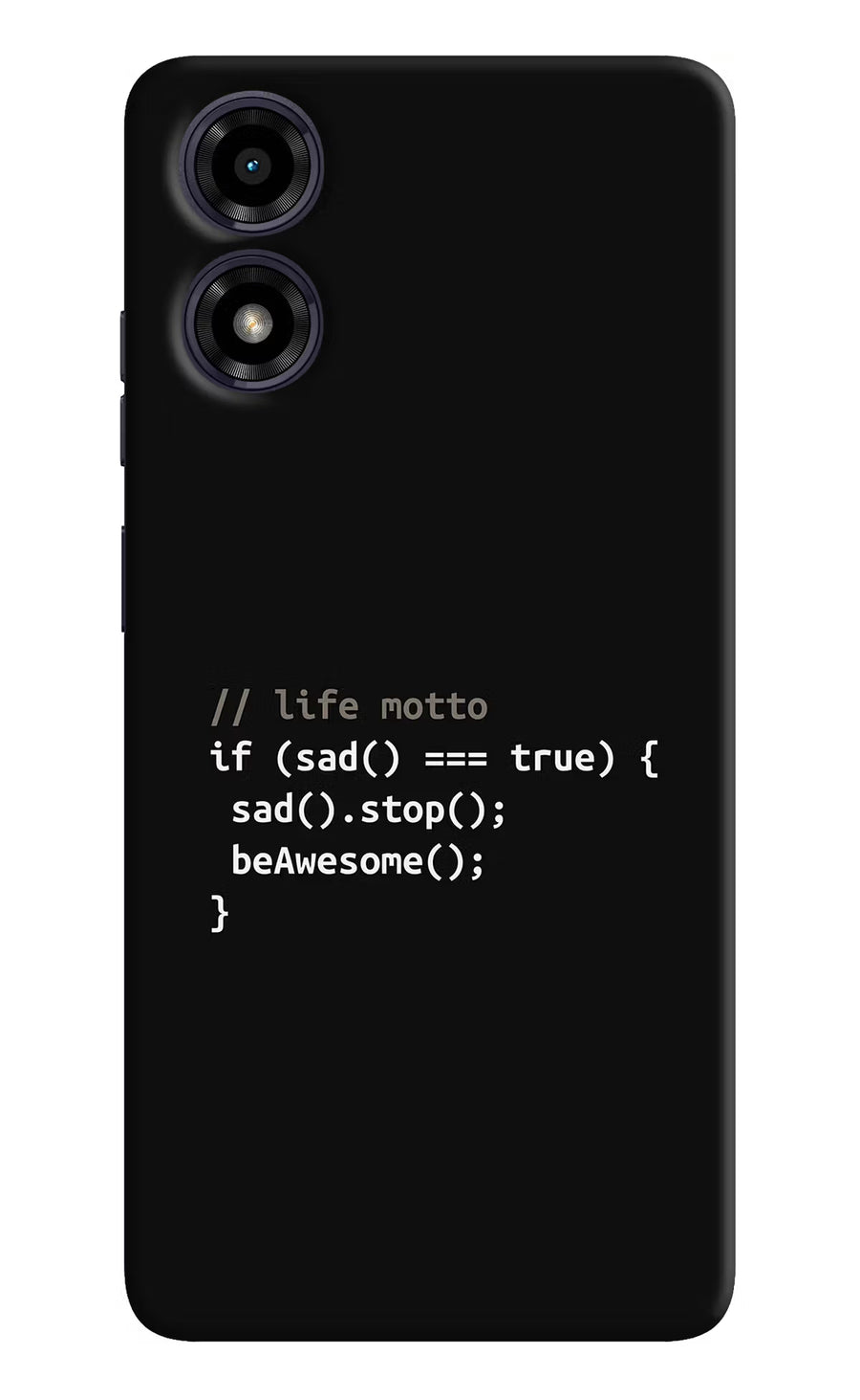 Life Motto Code Moto G04 Back Cover, Hard case