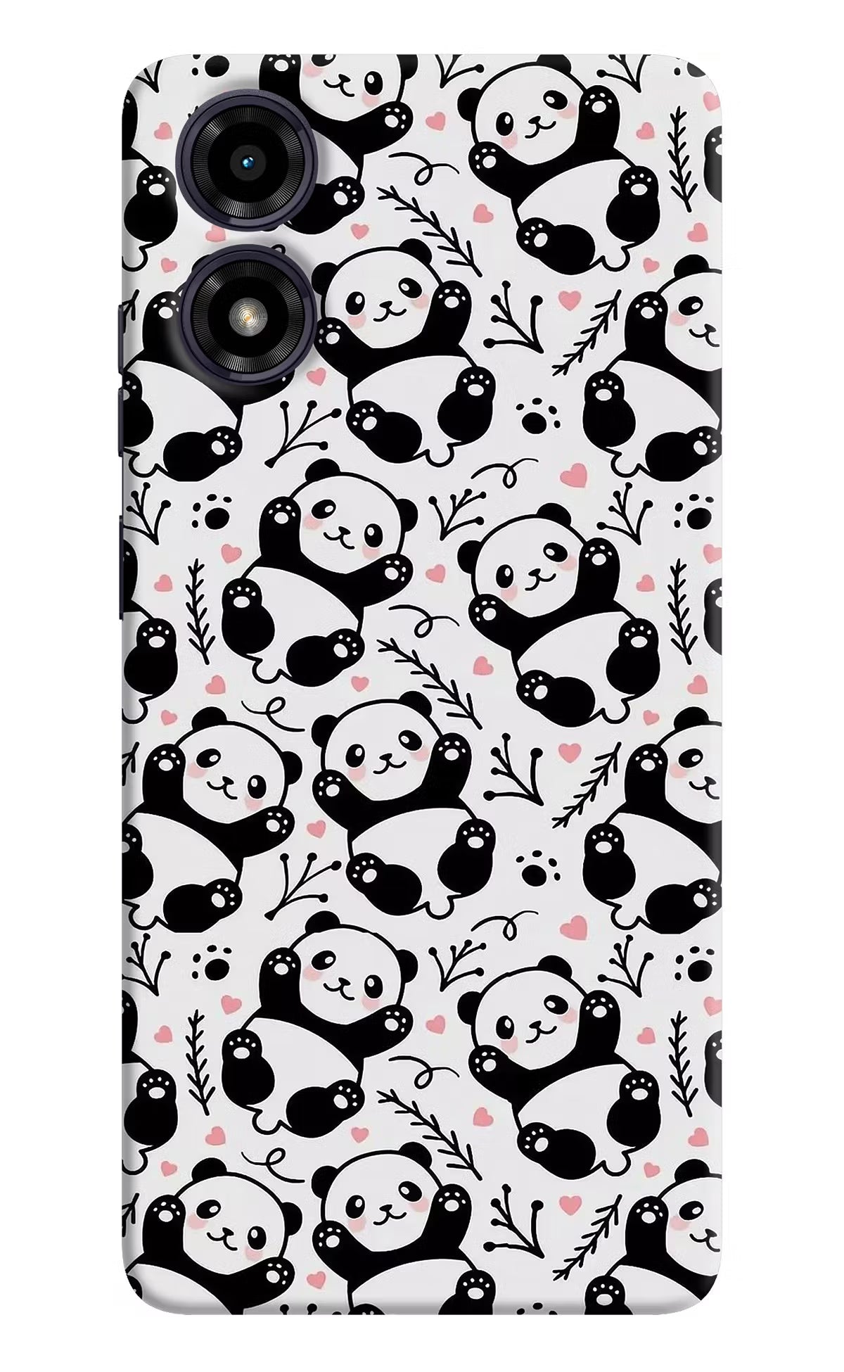 Cute Panda Moto G04 Hard Case Back Cover by Casekaro