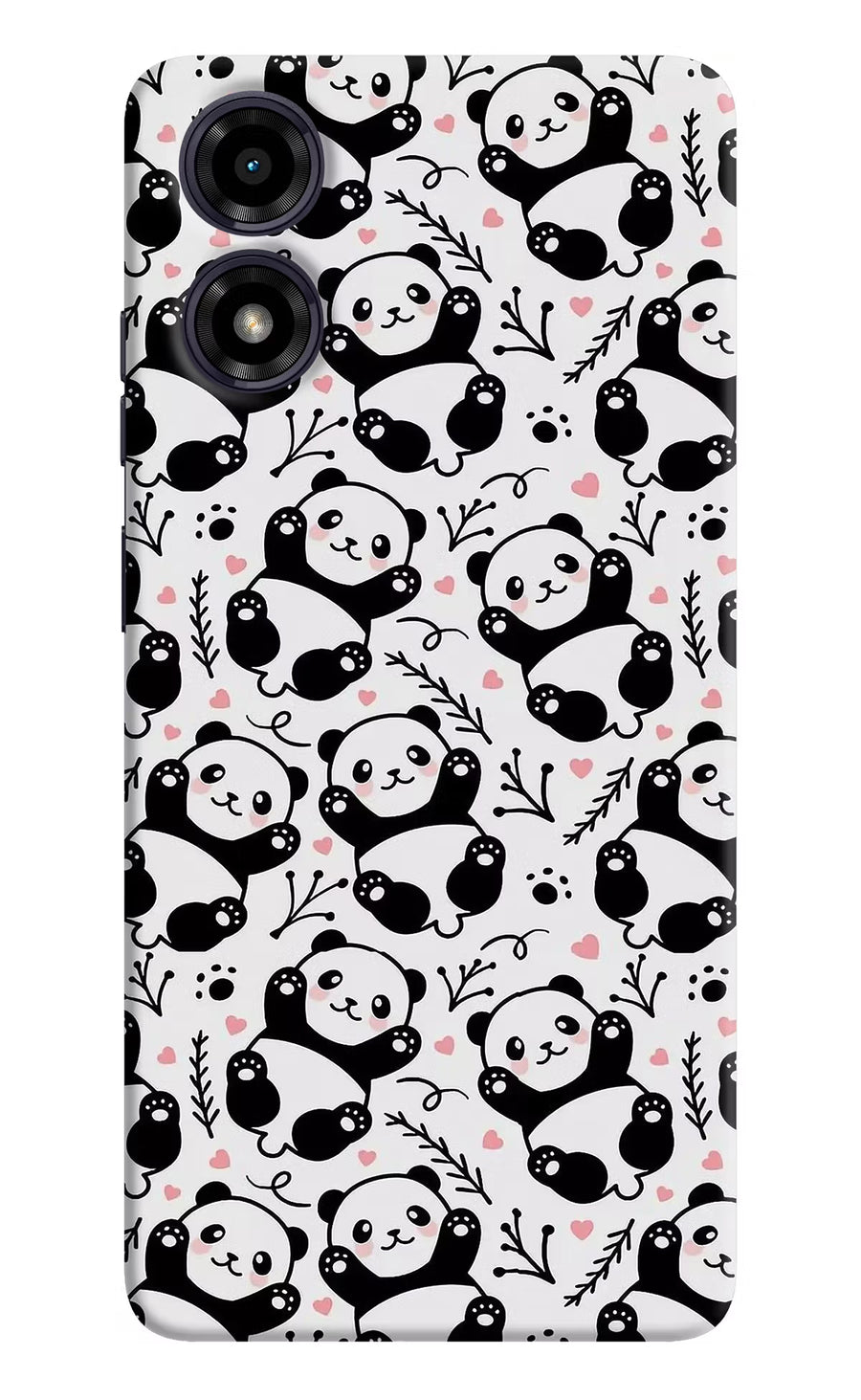 Cute Panda Moto G04 Back Cover, Hard case