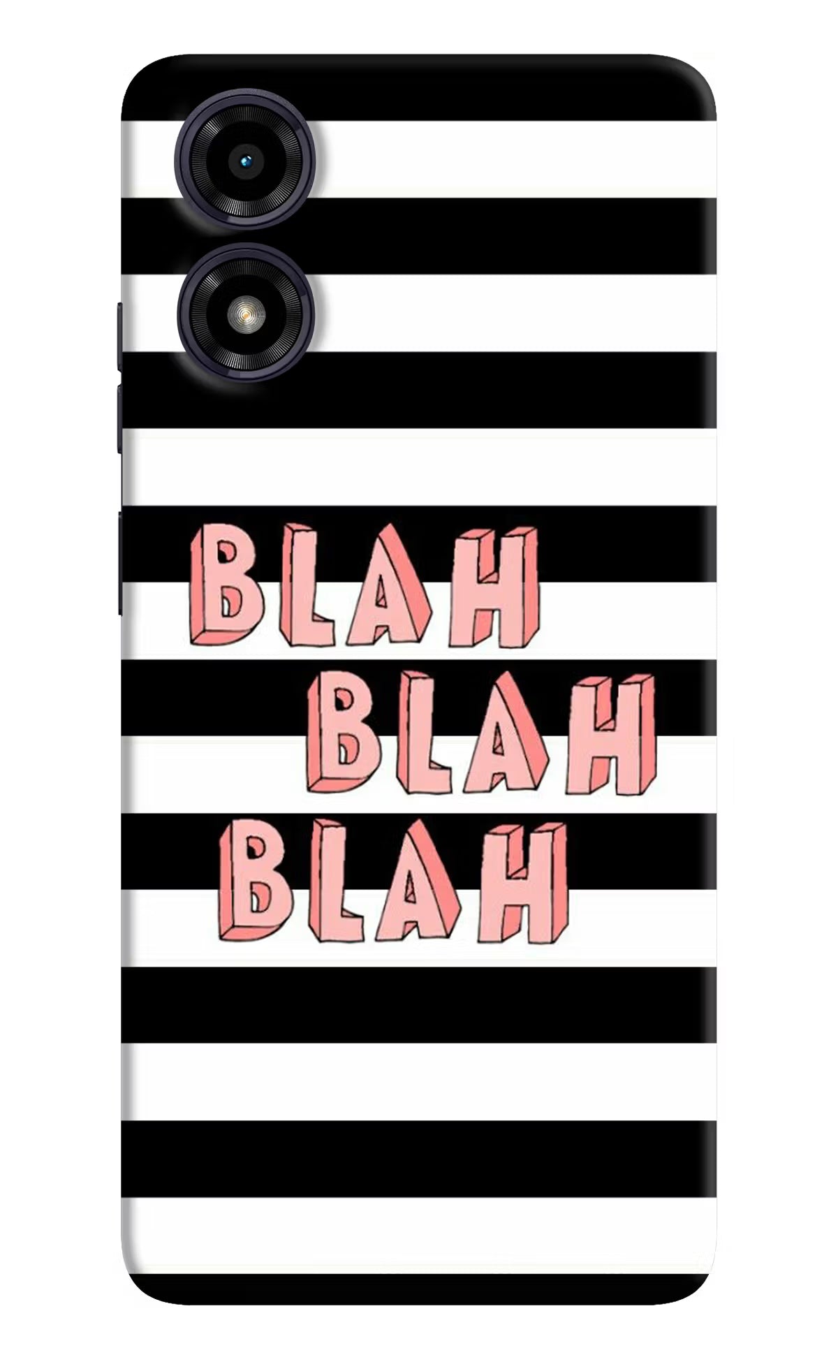 Blah Blah Blah Moto G04 Hard Case Back Cover by Casekaro