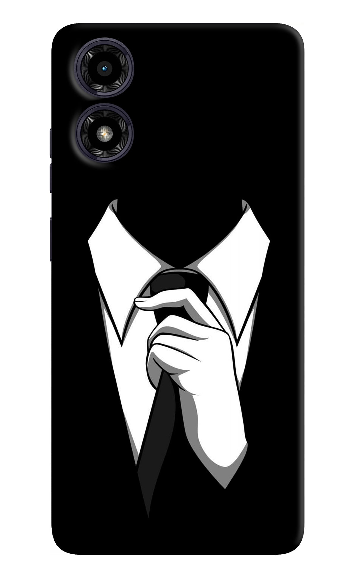 Black Tie Moto G04 Back Cover