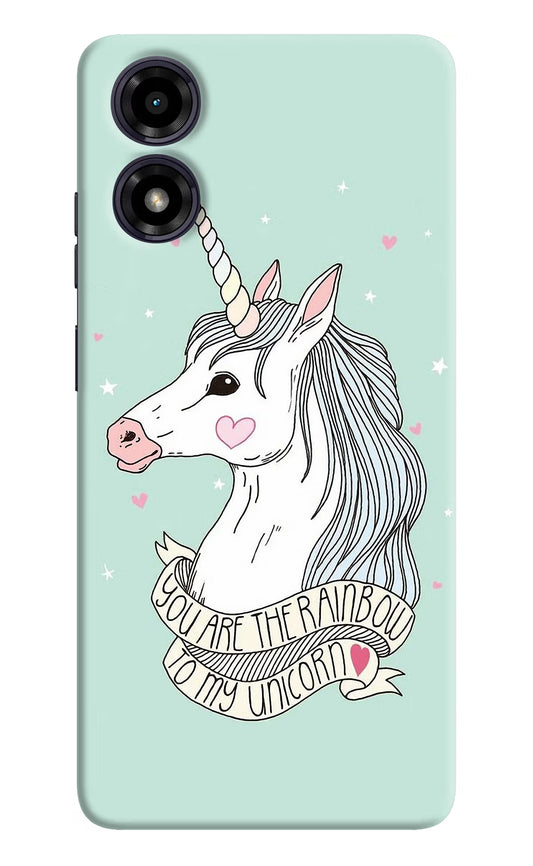 Unicorn Wallpaper Moto G04 Hard Case Back Cover by Casekaro