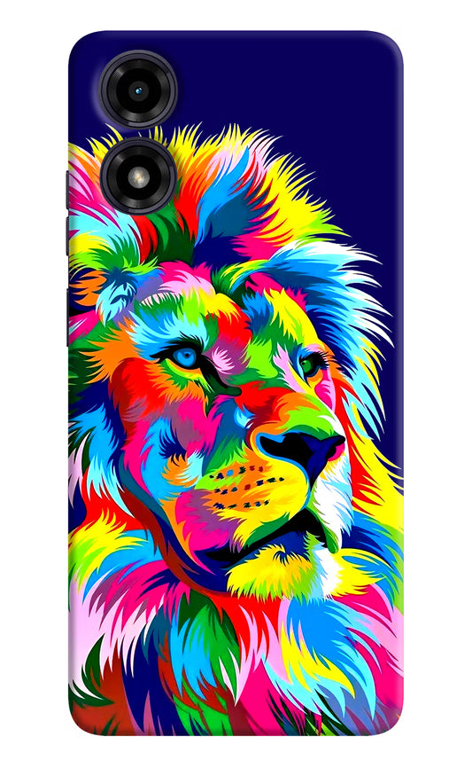 Vector Art Lion Moto G04 Hard Case Back Cover by Casekaro