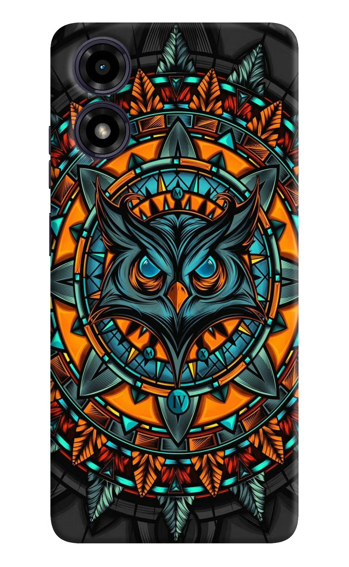 Angry Owl Art Moto G04 Hard Case Back Cover by Casekaro