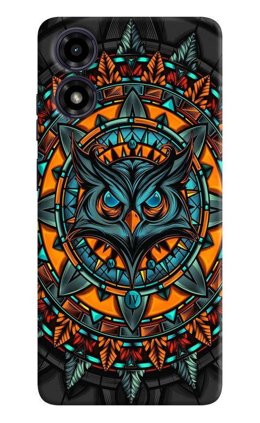 Angry Owl Art Moto G04 Hard Case Back Cover by Casekaro