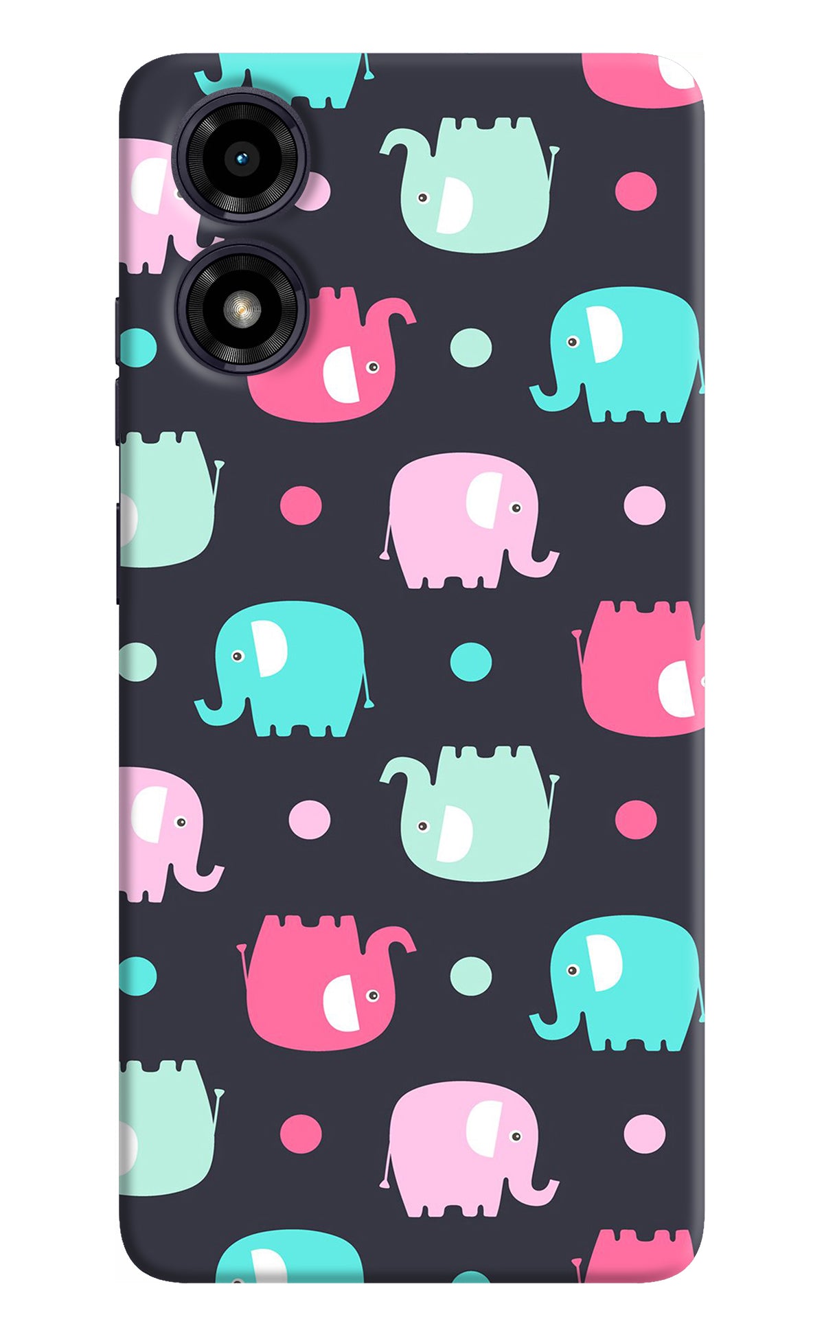 Elephants Moto G04 Back Cover