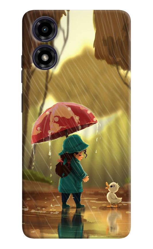 Rainy Day Moto G04 Hard Case Back Cover by Casekaro