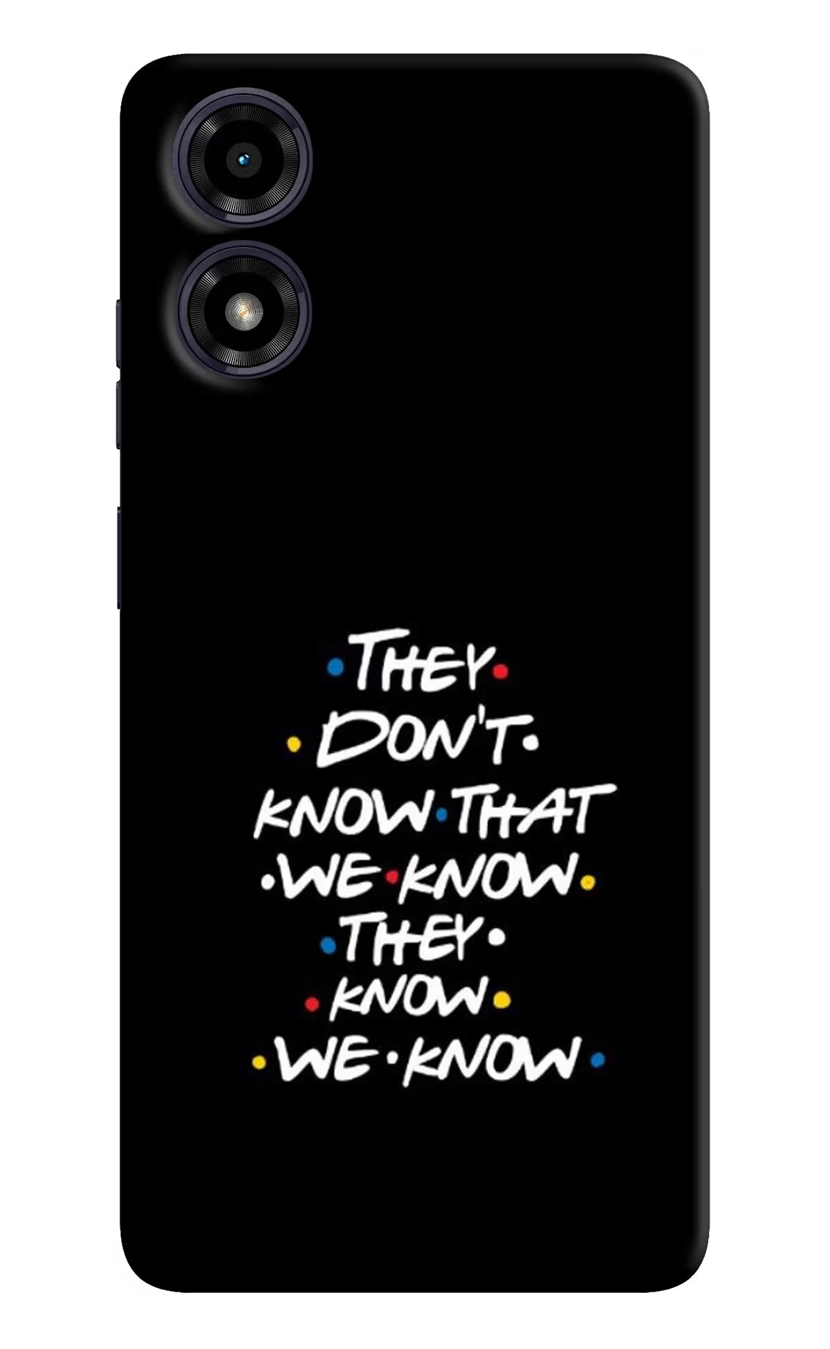 FRIENDS Dialogue Moto G04 Hard Case Back Cover by Casekaro