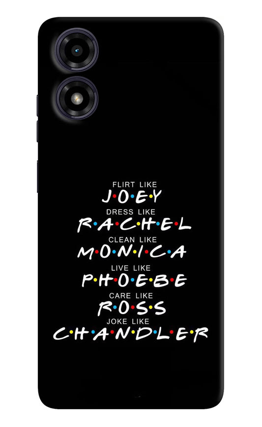 FRIENDS Character Moto G04 Hard Case Back Cover by Casekaro