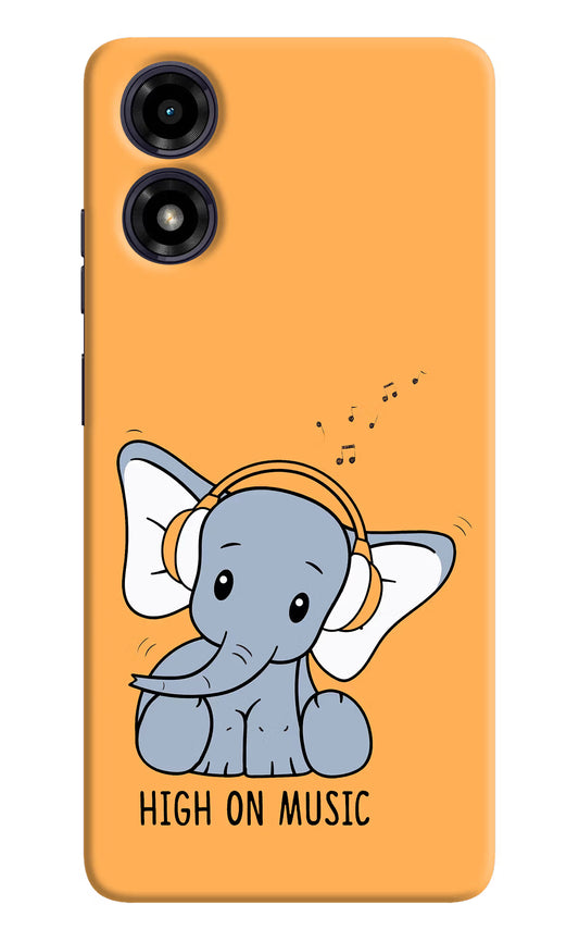High On Music Moto G04 Hard Case Back Cover by Casekaro