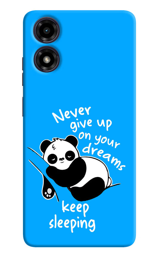 Keep Sleeping Moto G04 Hard Case Back Cover by Casekaro