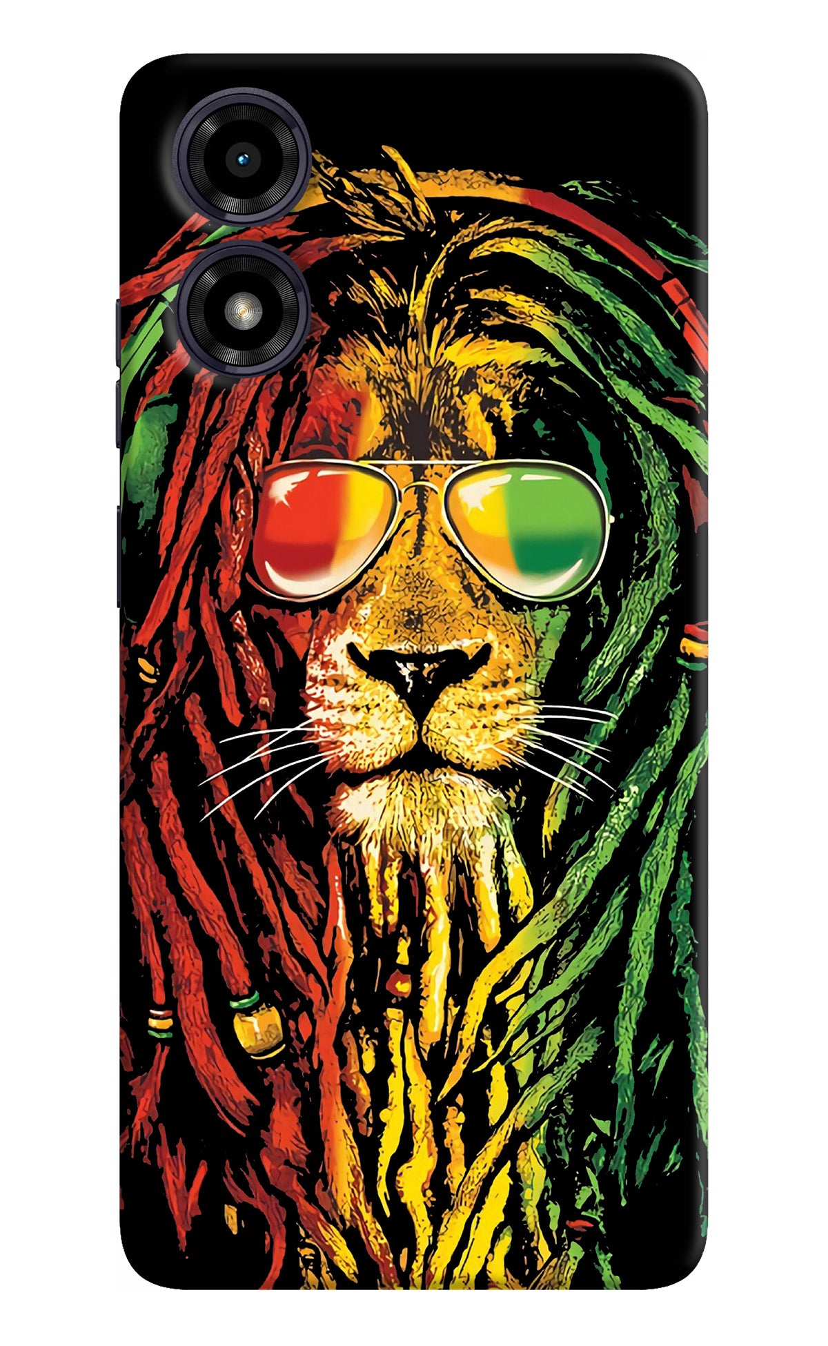 Rasta Lion Moto G04 Back Cover