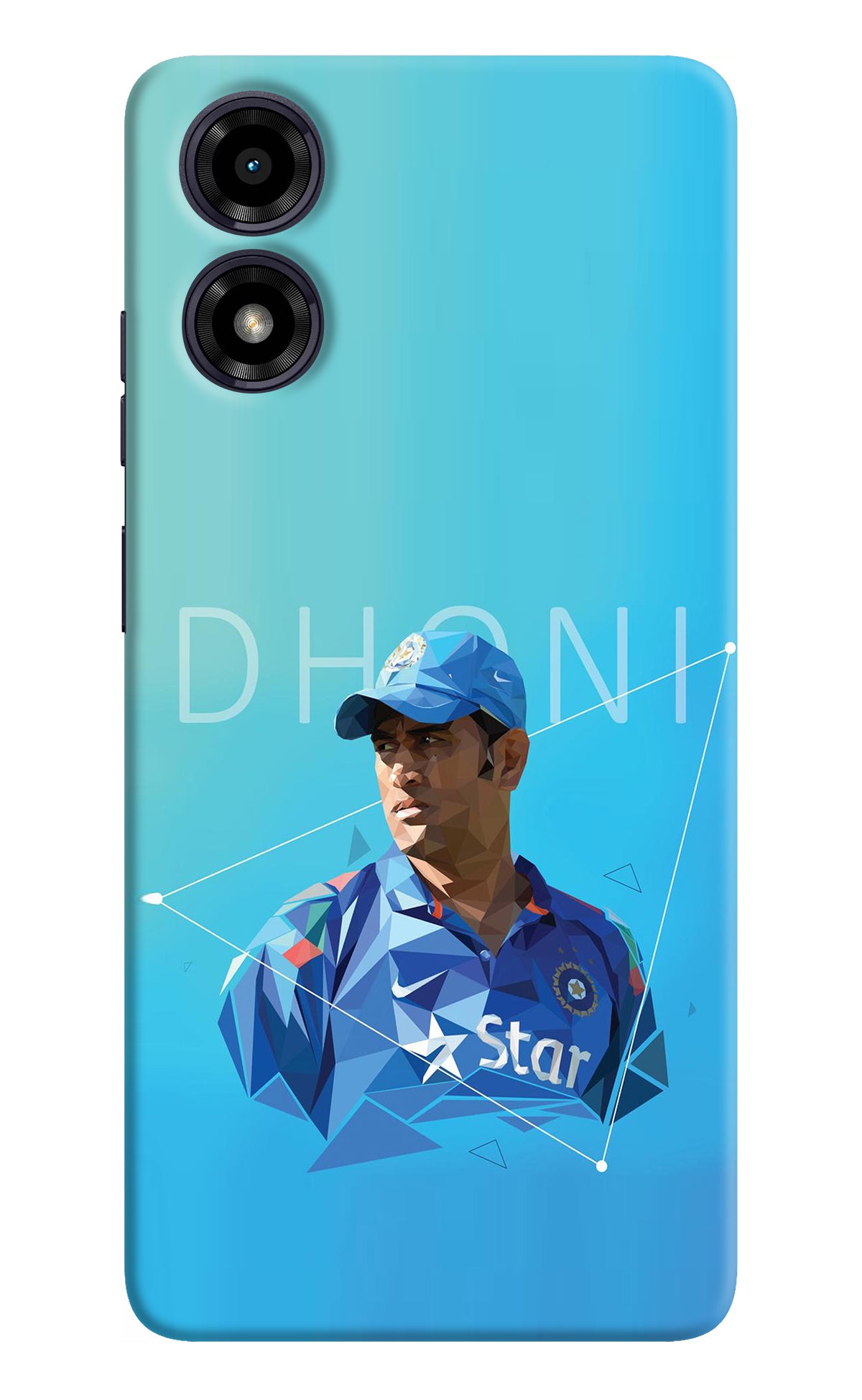 Dhoni Artwork Moto G04 Back Cover