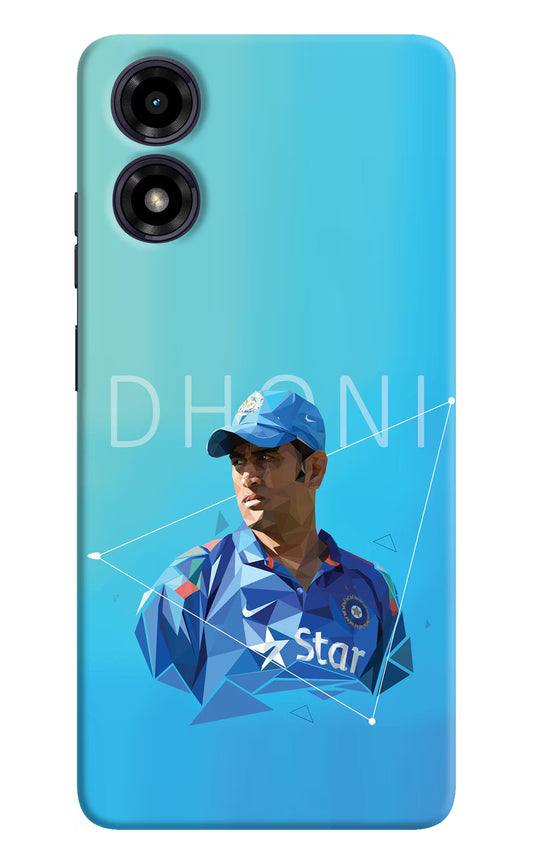 Dhoni Artwork Moto G04 Hard Case Back Cover by Casekaro