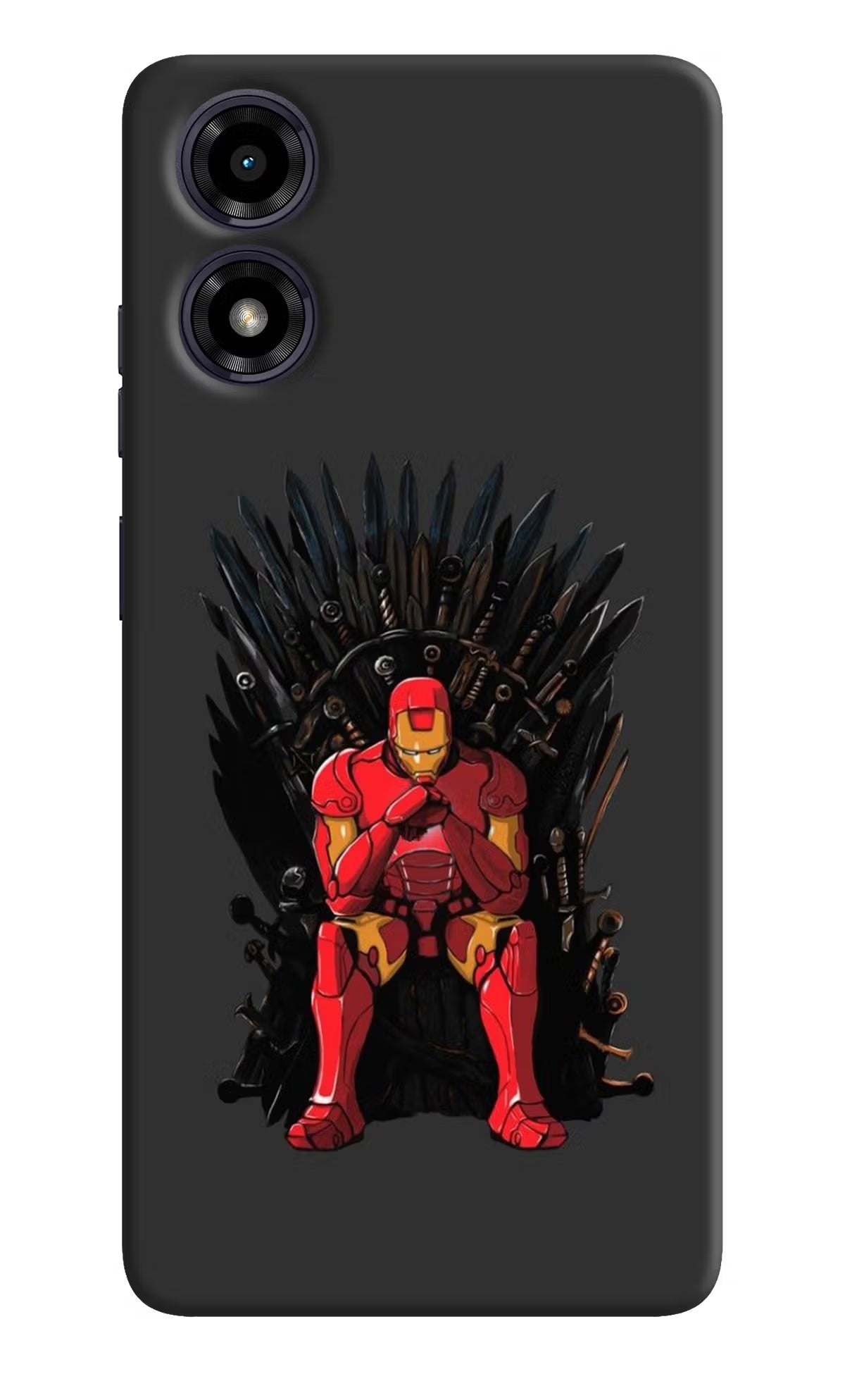 Ironman Throne Moto G04 Hard Case Back Cover by Casekaro