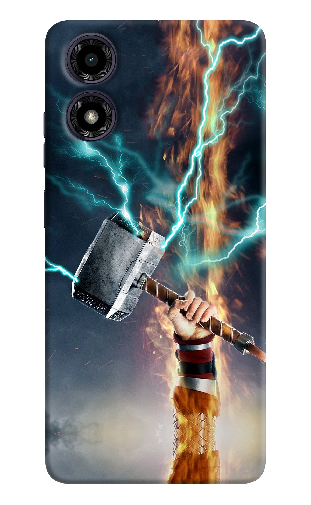 Thor Hammer Mjolnir Moto G04 Back Cover