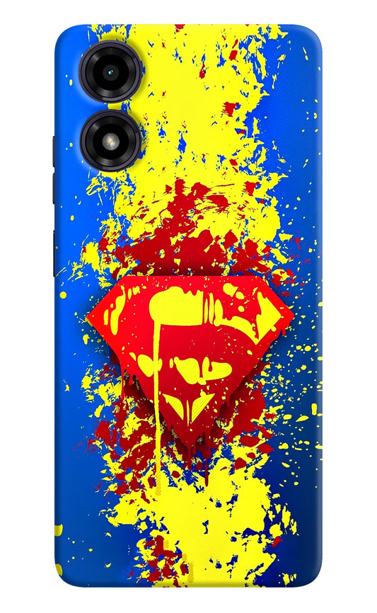 Superman logo Moto G04 Hard Case Back Cover by Casekaro