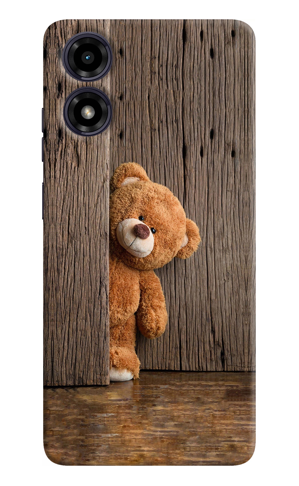 Teddy Wooden Moto G04 Back Cover