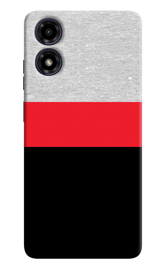 Tri Color Pattern Moto G04 Back Cover