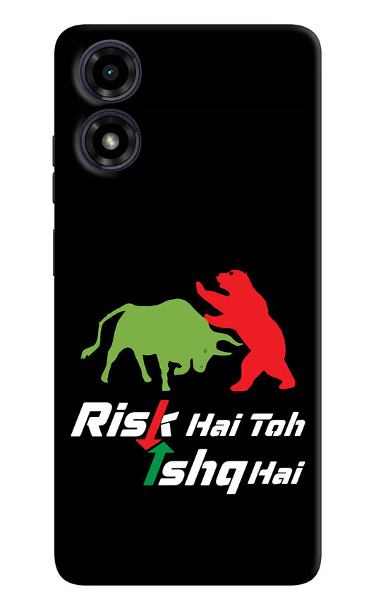 Risk Hai Toh Ishq Hai Moto G04 Hard Case Back Cover by Casekaro