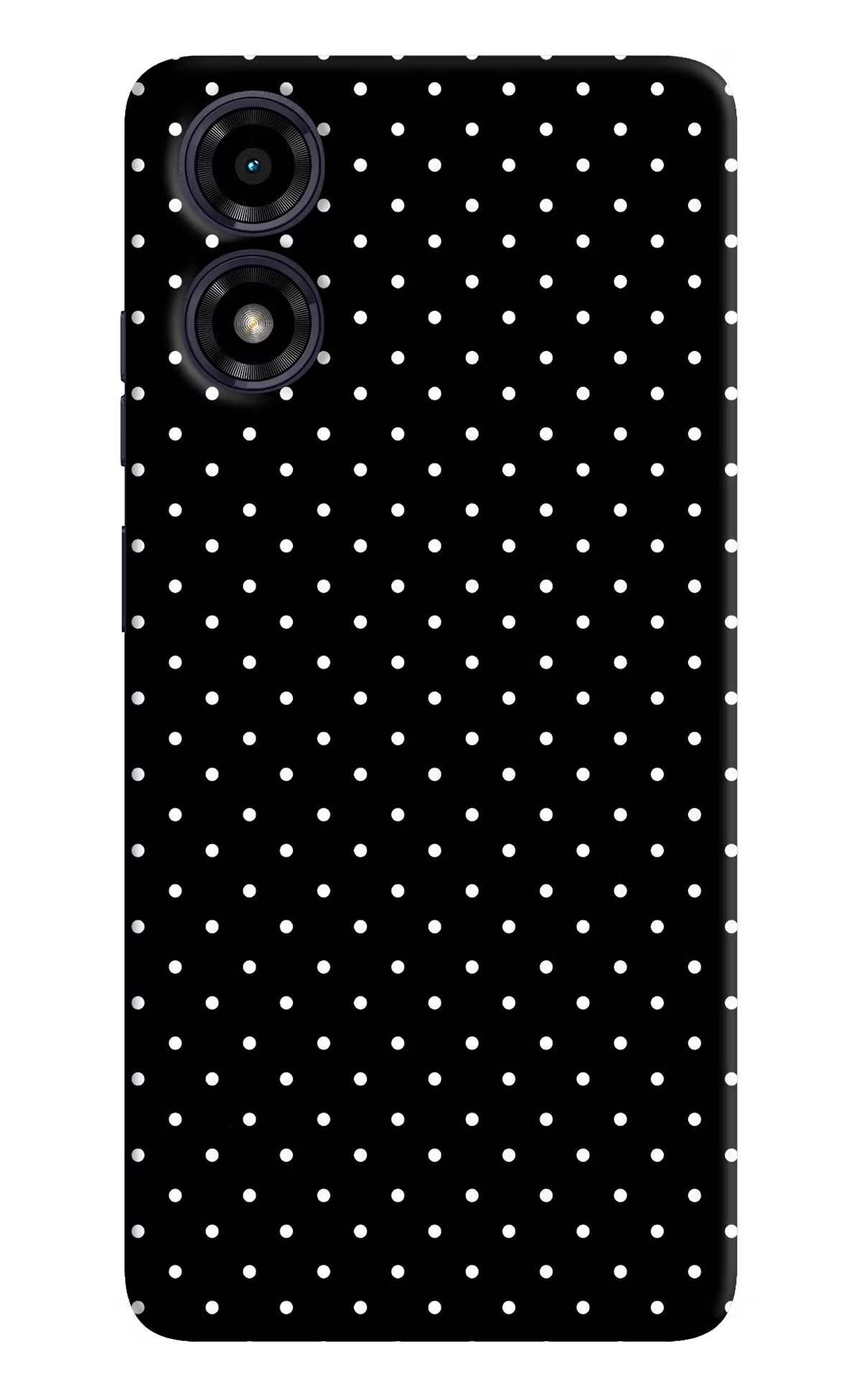 White Dots Moto G04 Hard Case Back Cover by Casekaro