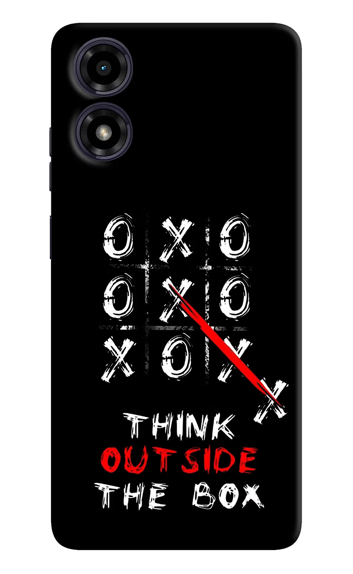 Think out of the BOX Moto G04 Hard Case Back Cover by Casekaro