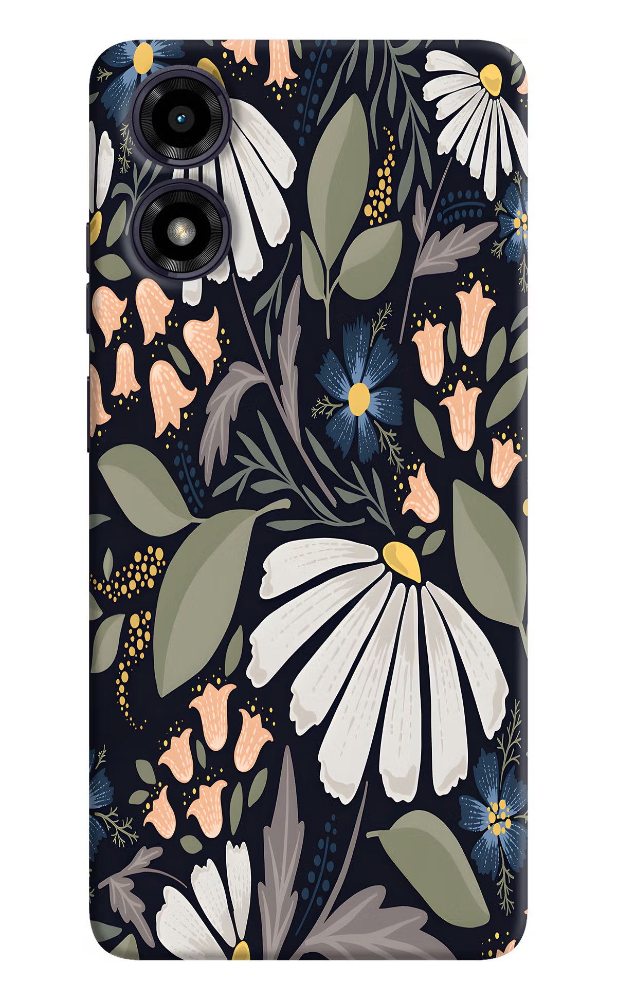 Flowers Art Moto G04 Hard Case Back Cover by Casekaro