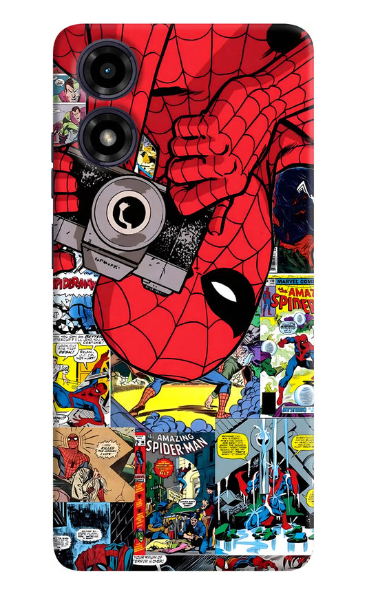 Spider Man Moto G04 Hard Case Back Cover by Casekaro