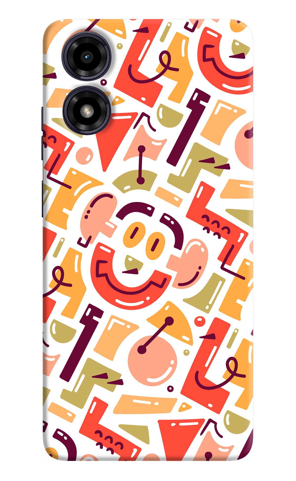 Doodle Pattern Moto G04 Back Cover