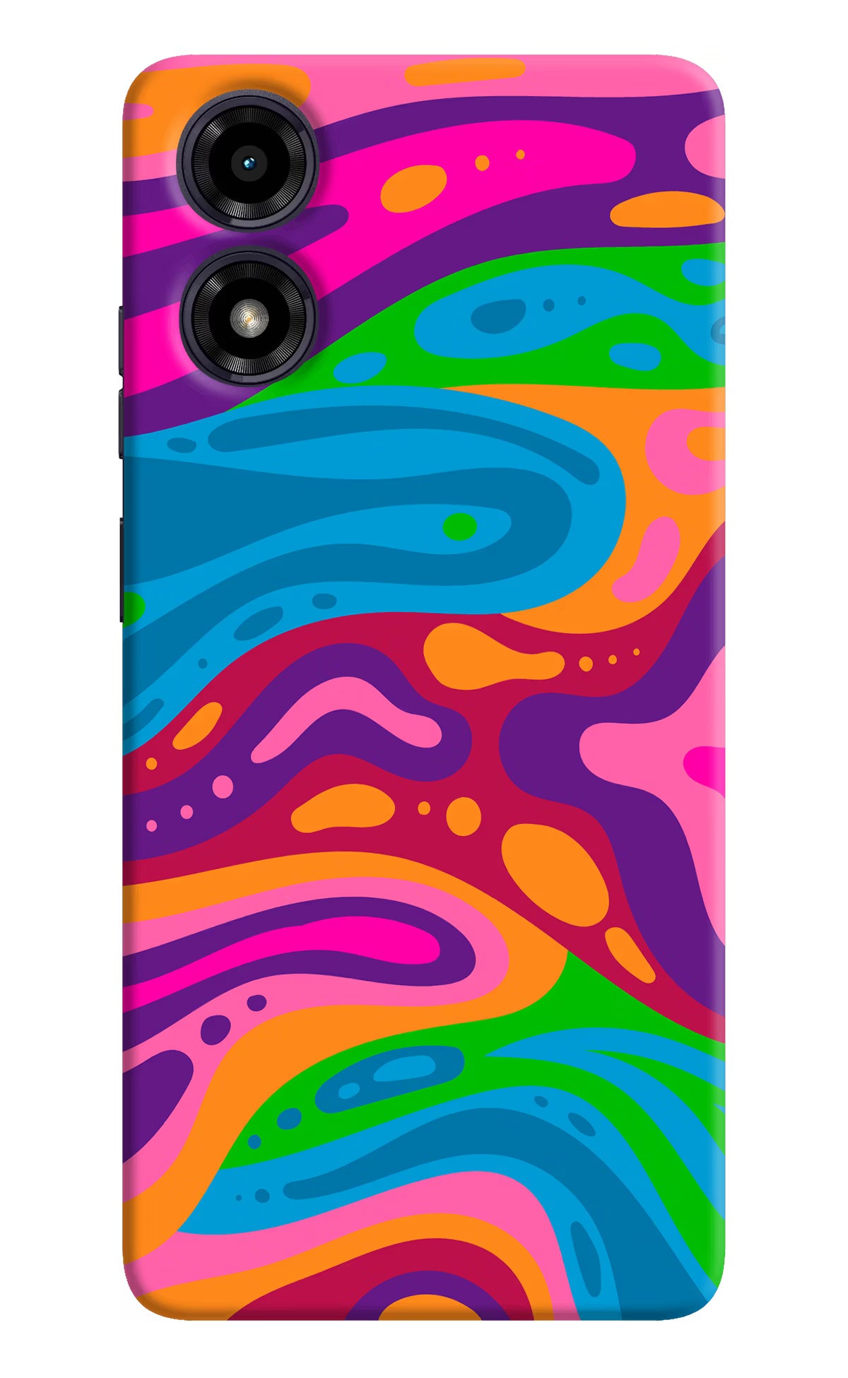 Trippy Pattern Moto G04 Hard Case Back Cover by Casekaro