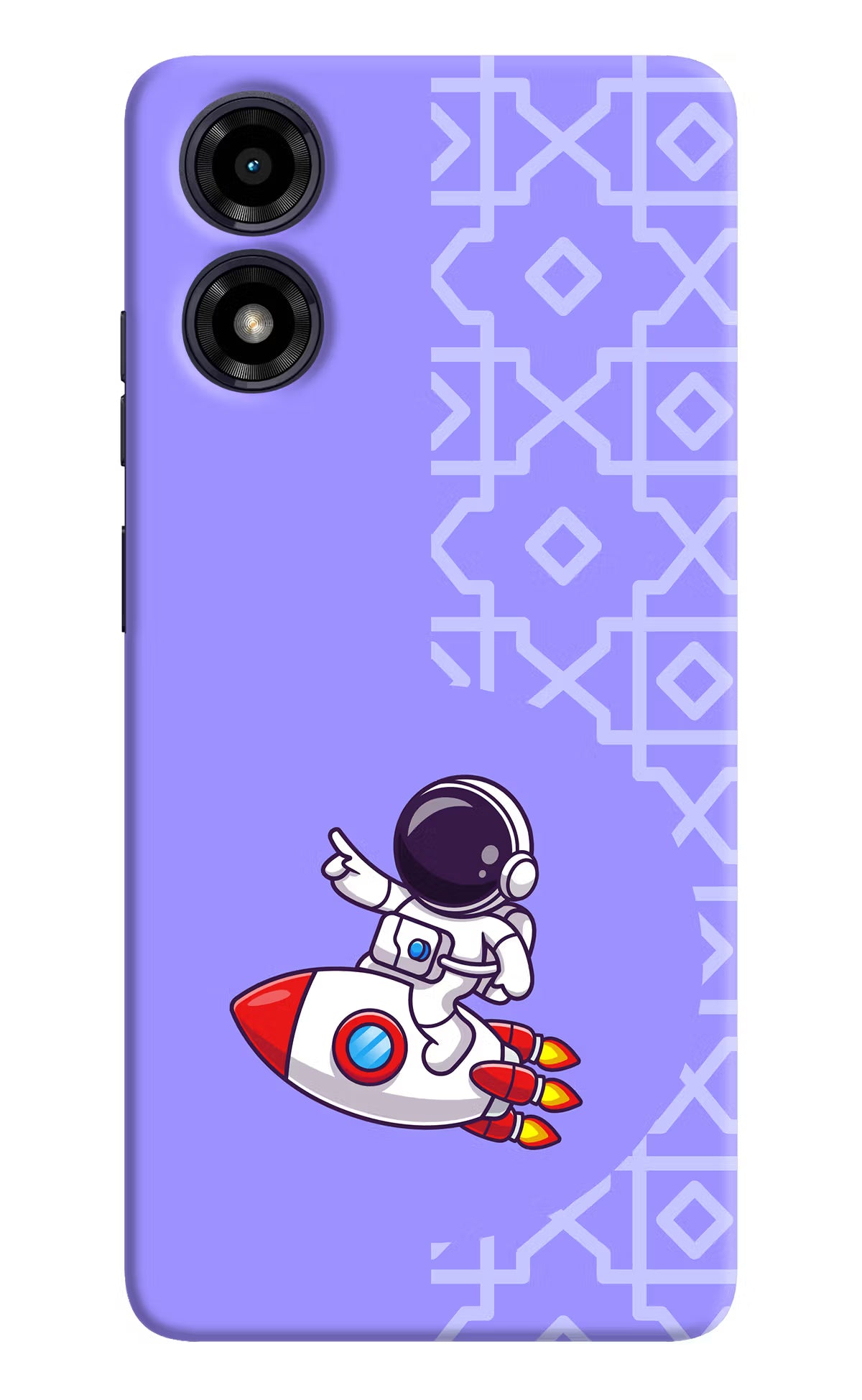Cute Astronaut Moto G04 Hard Case Back Cover by Casekaro