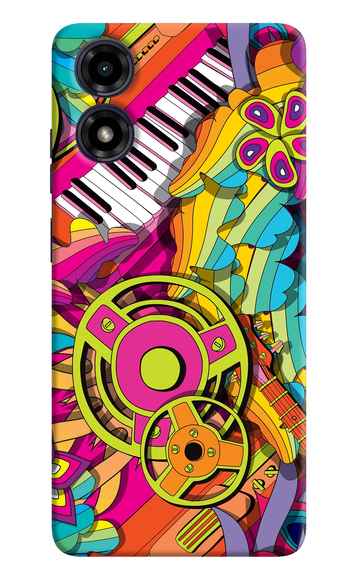 Music Doodle Moto G04 Back Cover