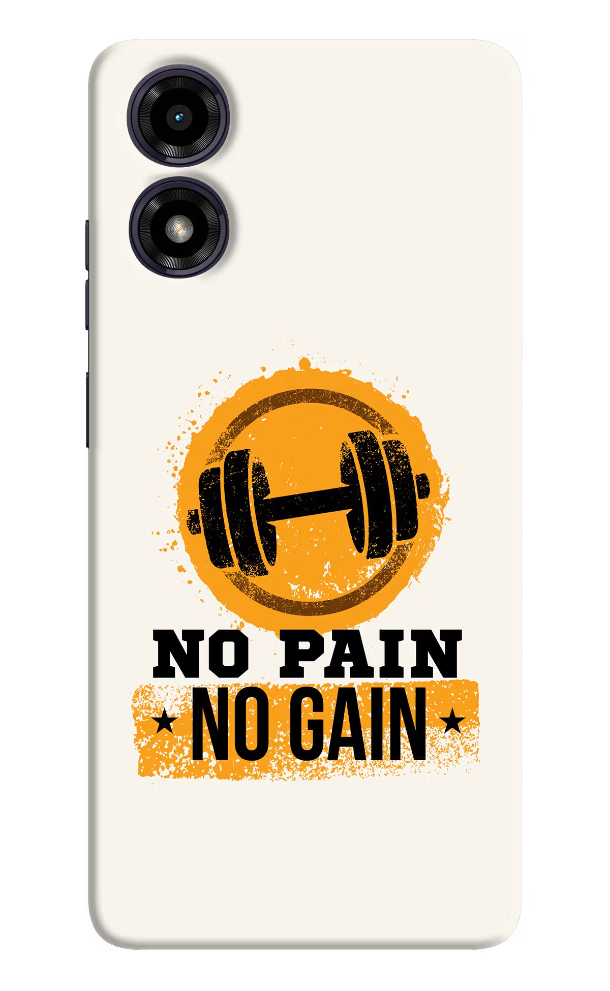 No Pain No Gain Moto G04 Hard Case Back Cover by Casekaro