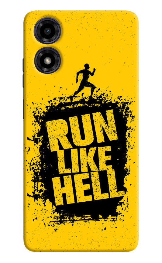 Run Like Hell Moto G04 Back Cover