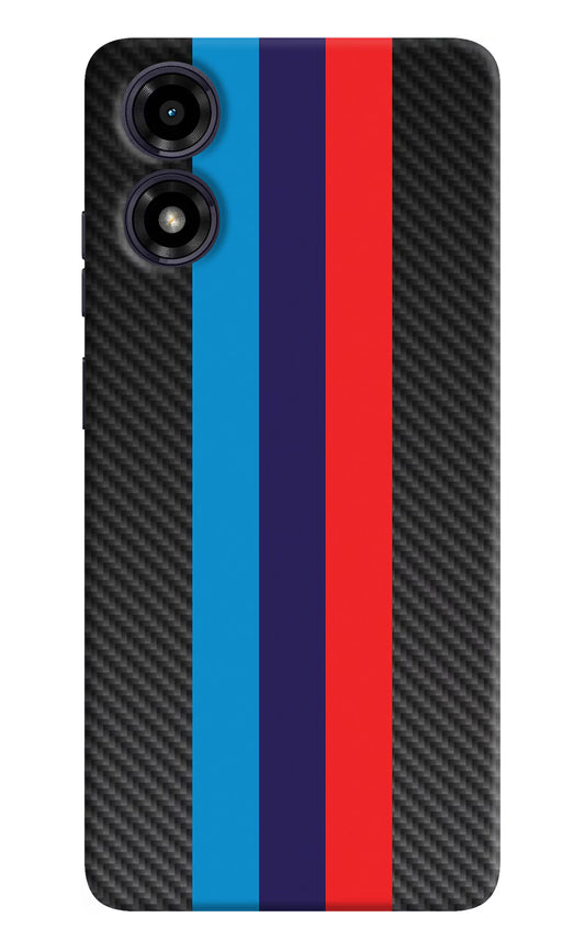 BMW Stripes Pattern Moto G04 Hard Case Back Cover by Casekaro