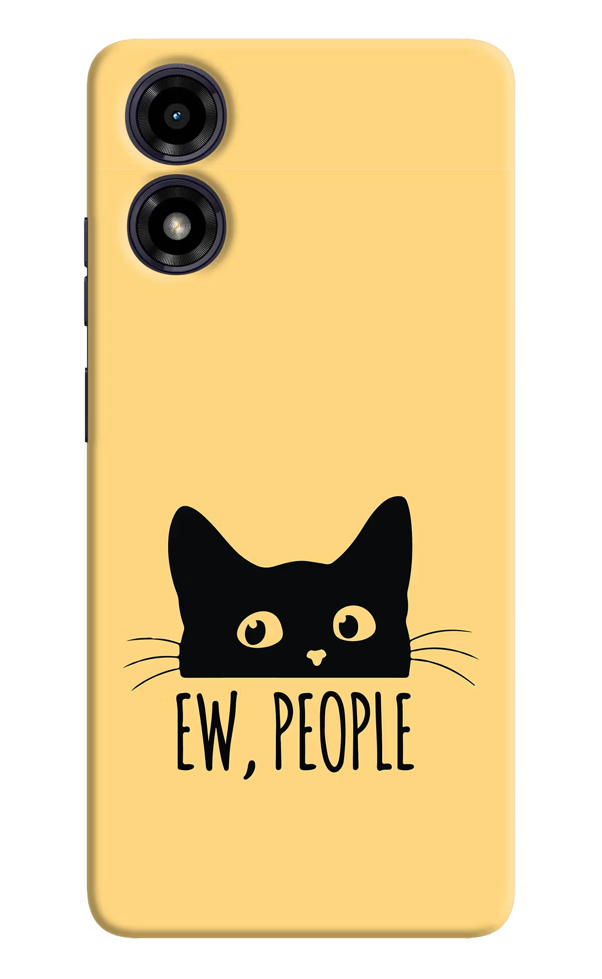 Ew People Catitude Moto G04 Hard Case Back Cover by Casekaro