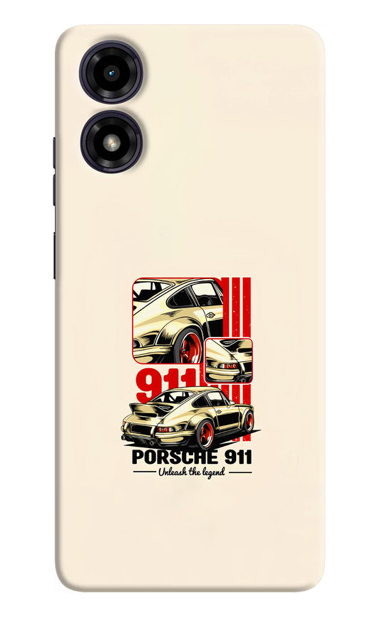 Classic Porsche 911 Moto G04 Hard Case Back Cover by Casekaro