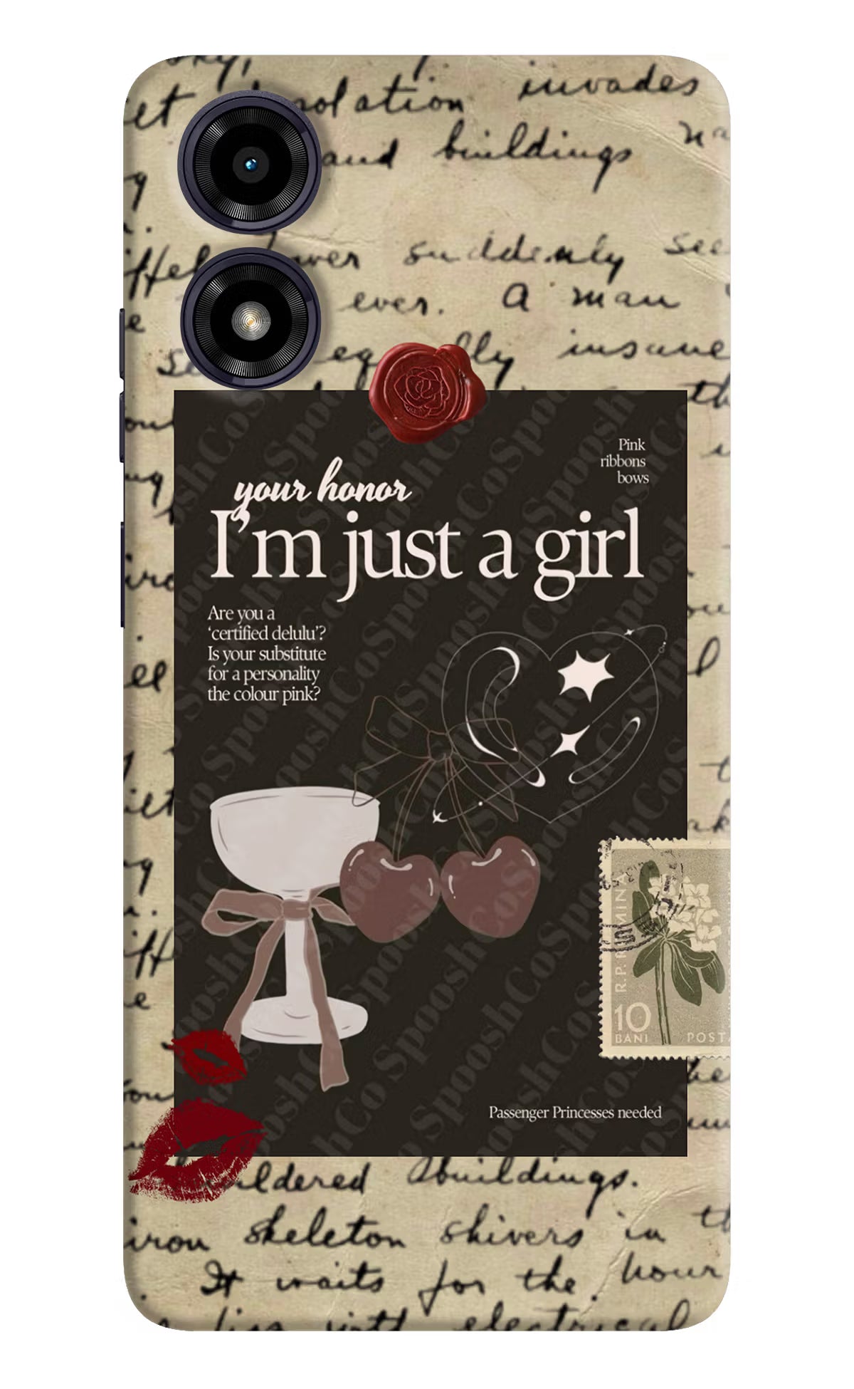 I am just a girl Moto G04 Hard Case Back Cover by Casekaro