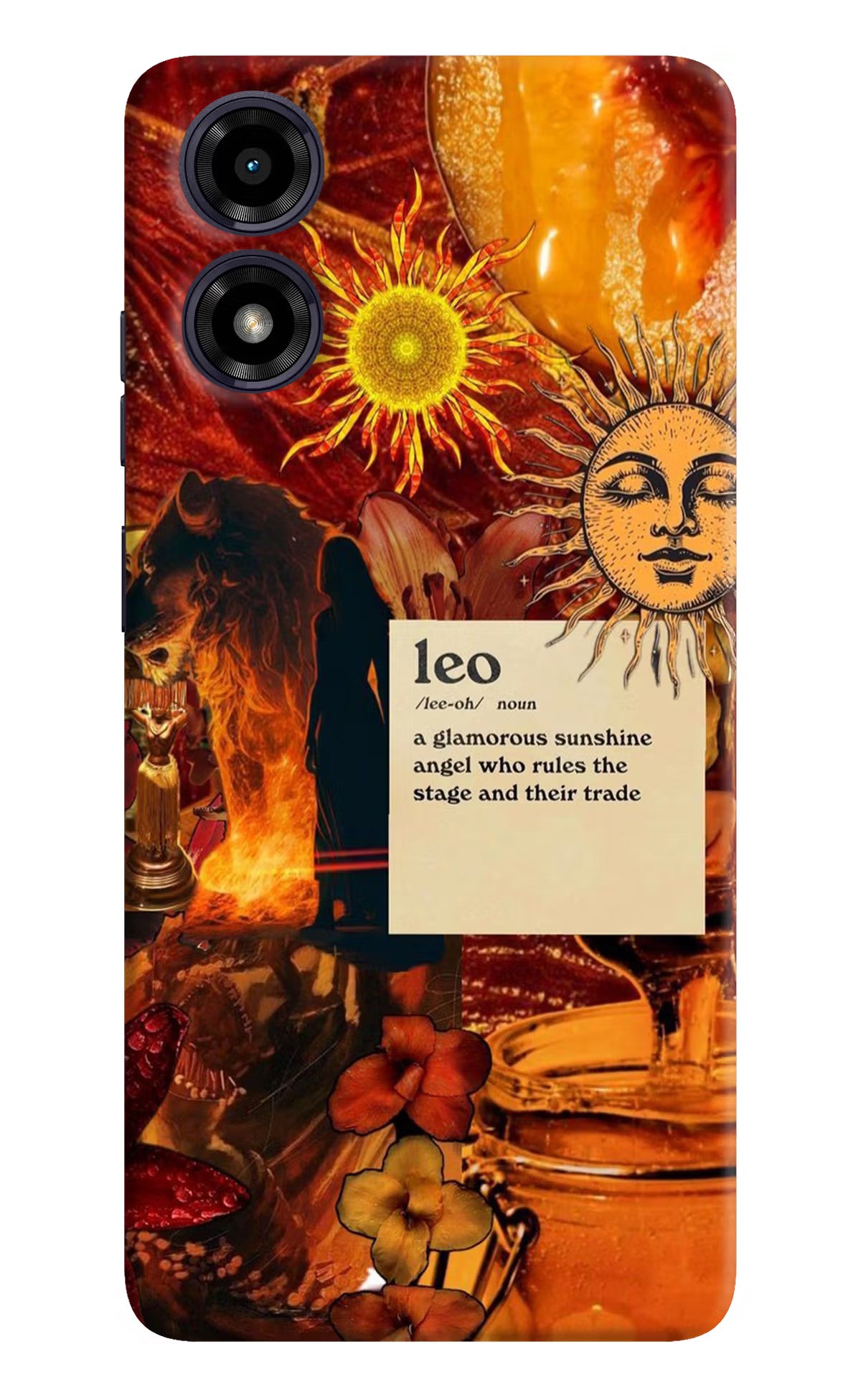 Leo Zodiac Moto G04 Hard Case Back Cover by Casekaro