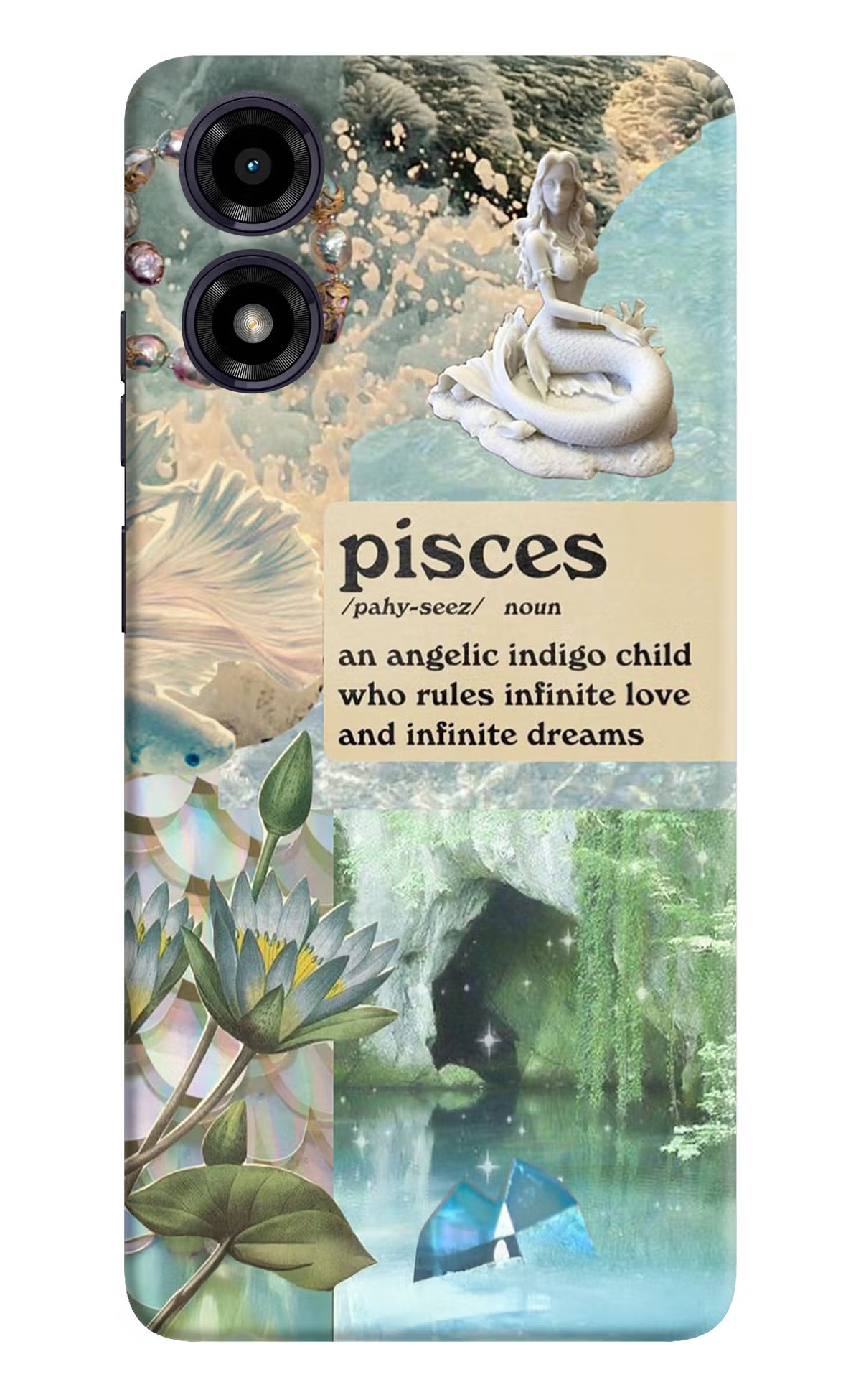 Pisces Zodiac Moto G04 Hard Case Back Cover by Casekaro