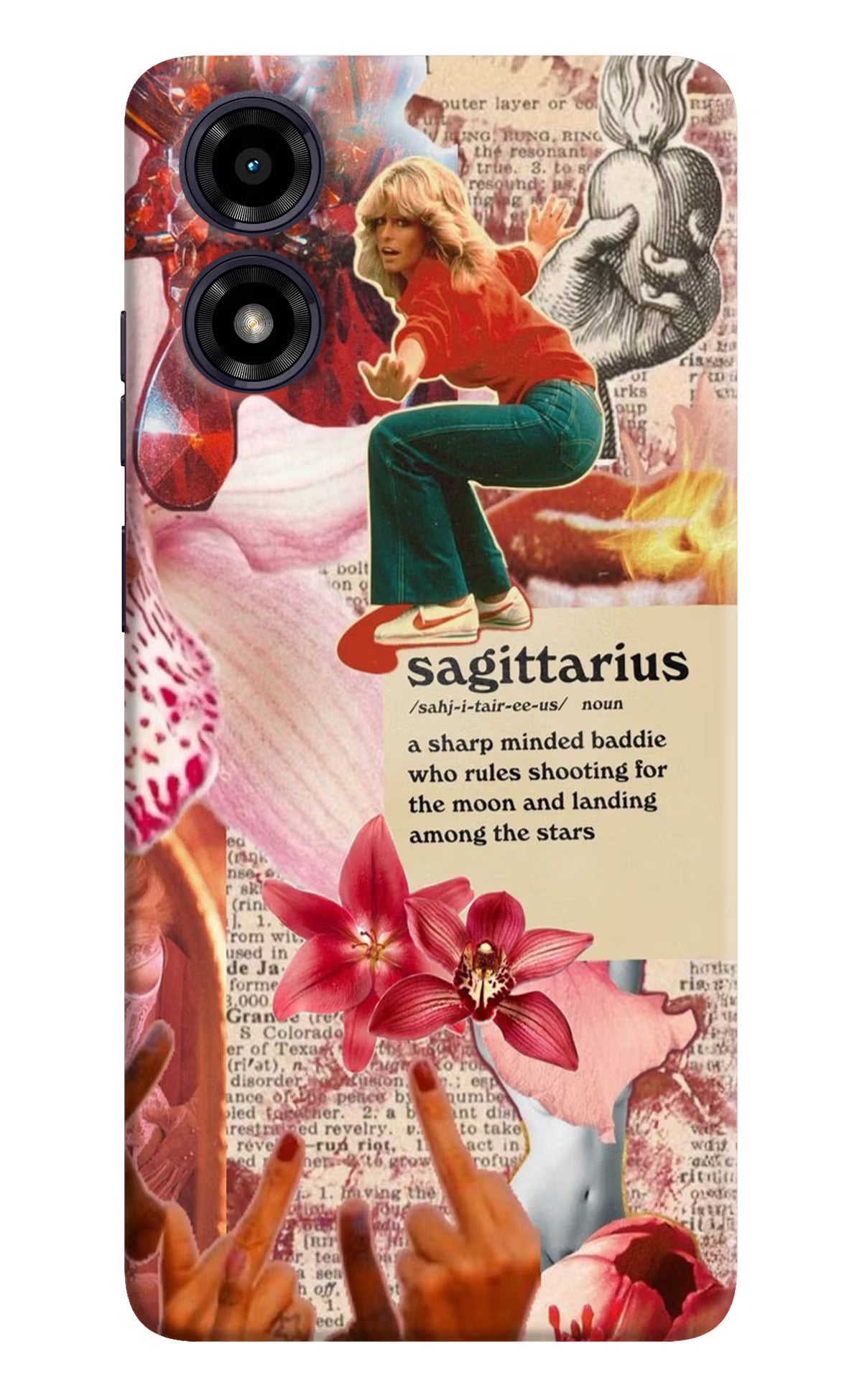 Sagittarius Zodiac Moto G04 Hard Case Back Cover by Casekaro