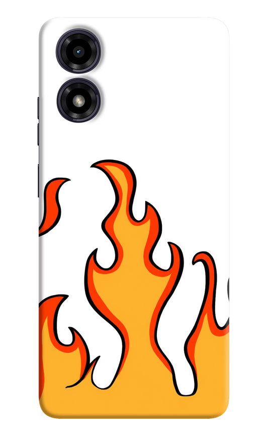 Fired Up – White Moto G04 Hard Case Back Cover by Casekaro