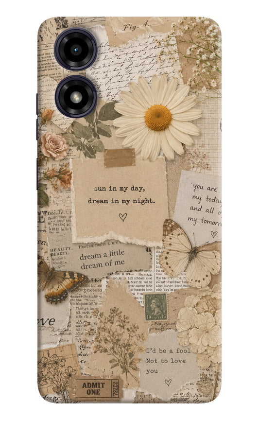 Vintage case Moto G04 Hard Case Back Cover by Casekaro